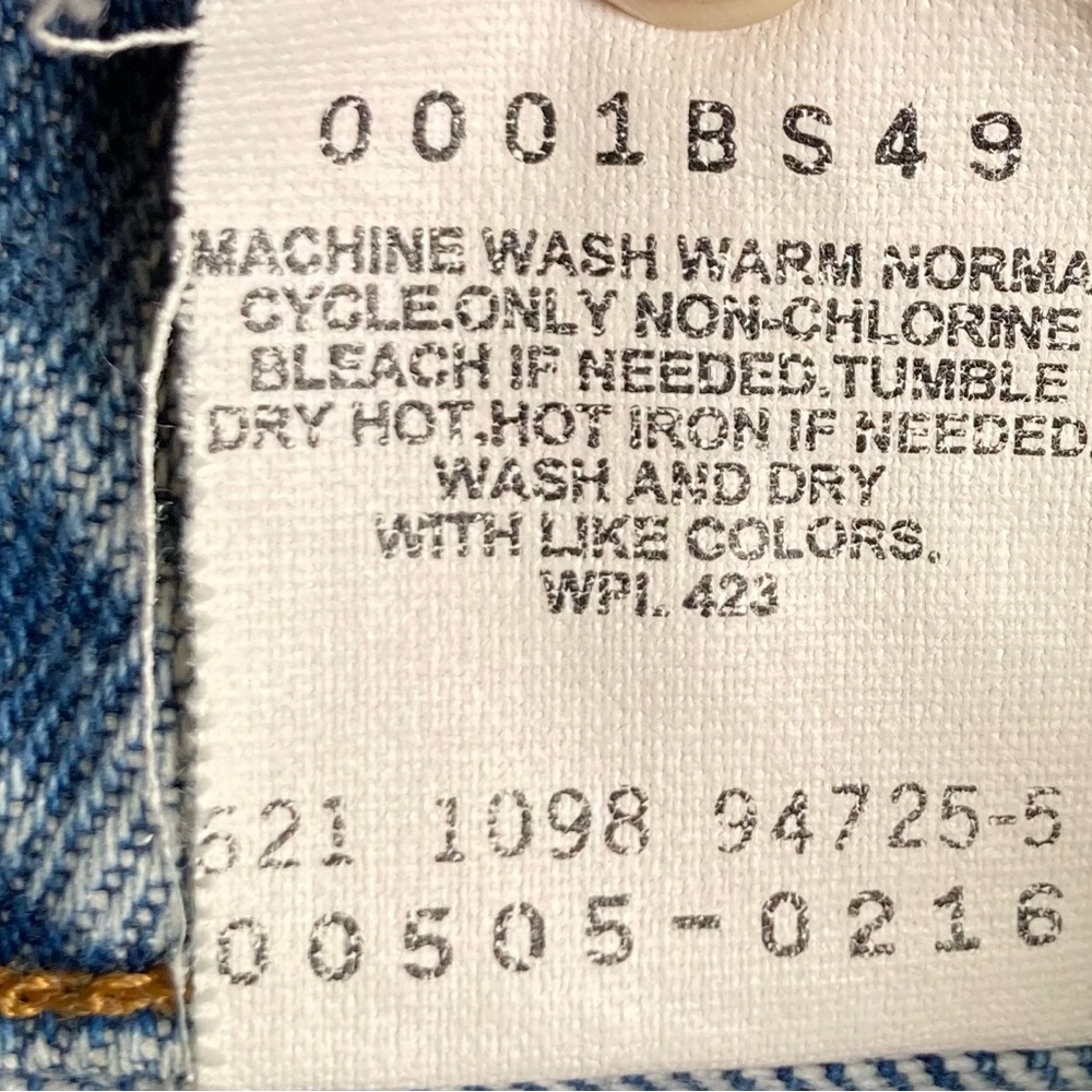 VTG 90s Levi's Men's 505 Straight Jeans Y2K - Picture 8 of 8